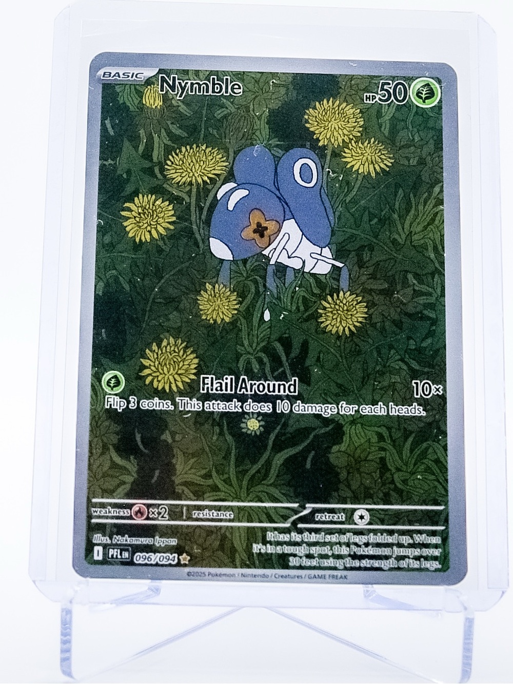 Pokemon Card Nymble 096/094 Illustration Rare Holo Phantasmal Flames NM